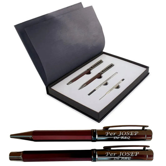 Bolígrafo y Roller Pierre Cardin Personalizado con texto - Regalo Grabado