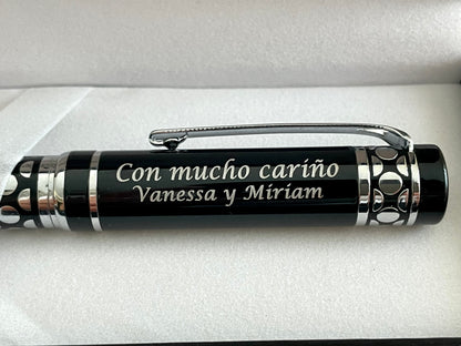 Bolígrafo Fashion Pierre Cardín Personalizado, metal en Blanco o Negro para regalo