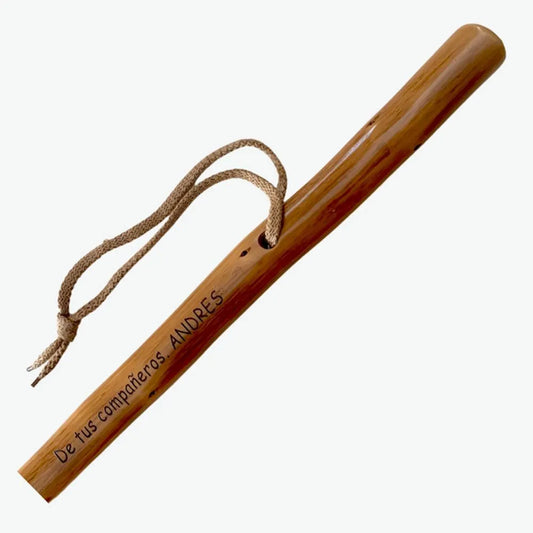 Bastón de Senderismo Personalizado, Madera Natural 128cm - Regalo Grabado