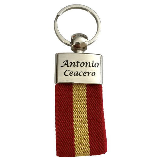 Llavero Bandera de España Personalizado - Regalo Grabado