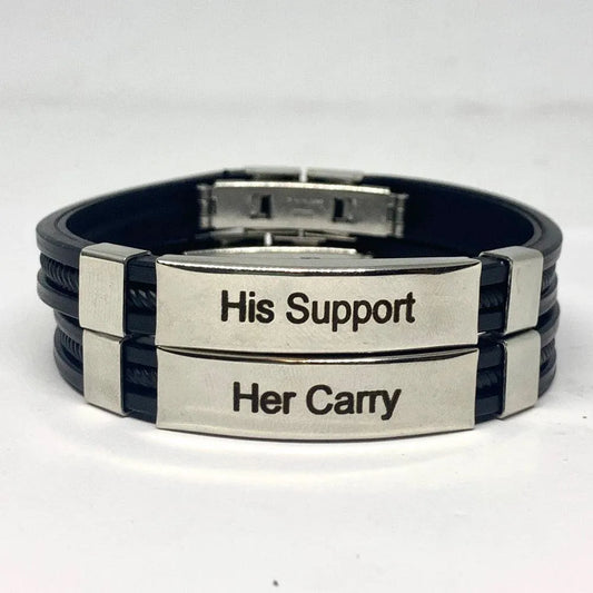 Personalized Adjustable Rubber Bracelet | Thin