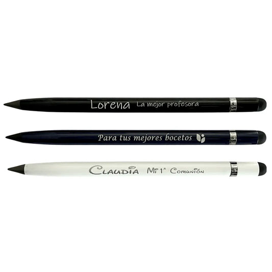 Lápiz Eterno con pulsador táctil Personalizado con el texto que desee - Regalo Grabado