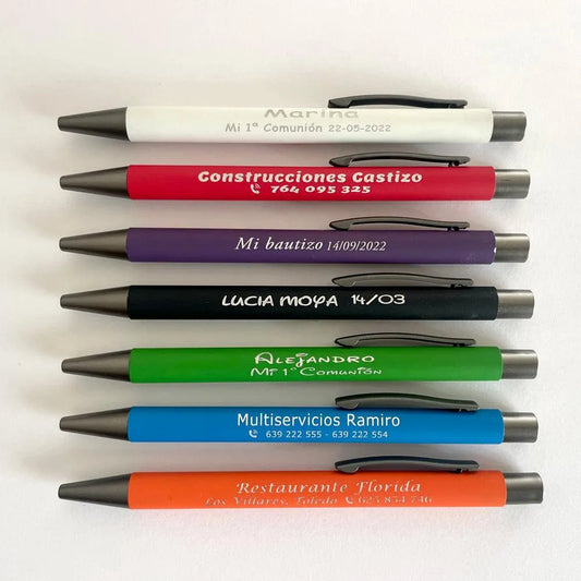 Pack Bolígrafos SOFT EFFECT Personalizados como desee - Regalo Grabado