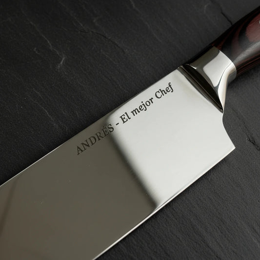 Cuchillo personalizado grabado alta calidad acabado premium