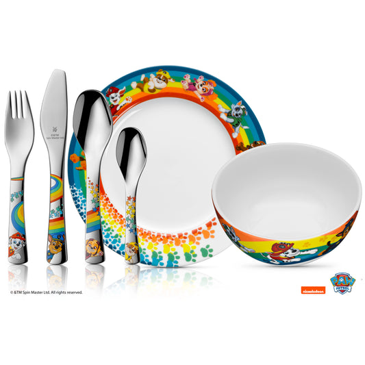 Juego de vajilla y cubiertos Infantiles Personalizada Patrulla Canina