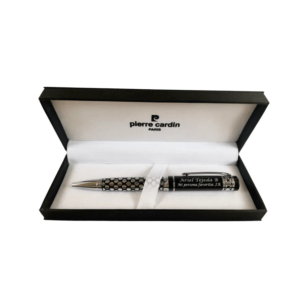 Bolígrafo Fashion Pierre Cardín Personalizado en caja de regalo color blanco