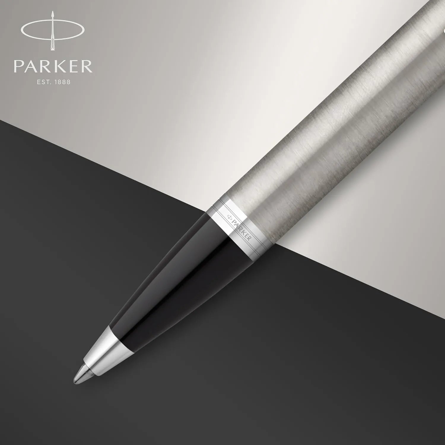 Bolígrafo acero cepillado parker IM personalizado