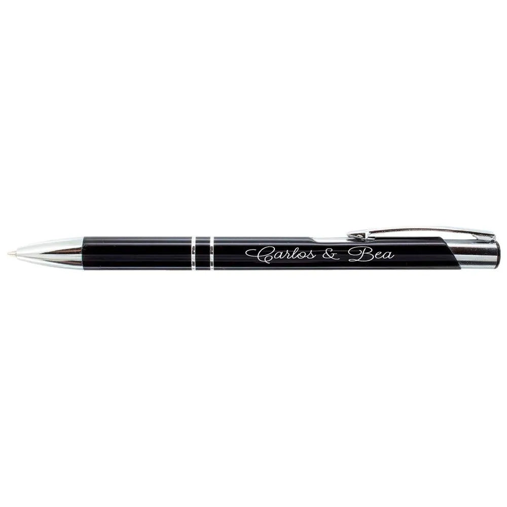 Pack Bolígrafos Personalizados color negro