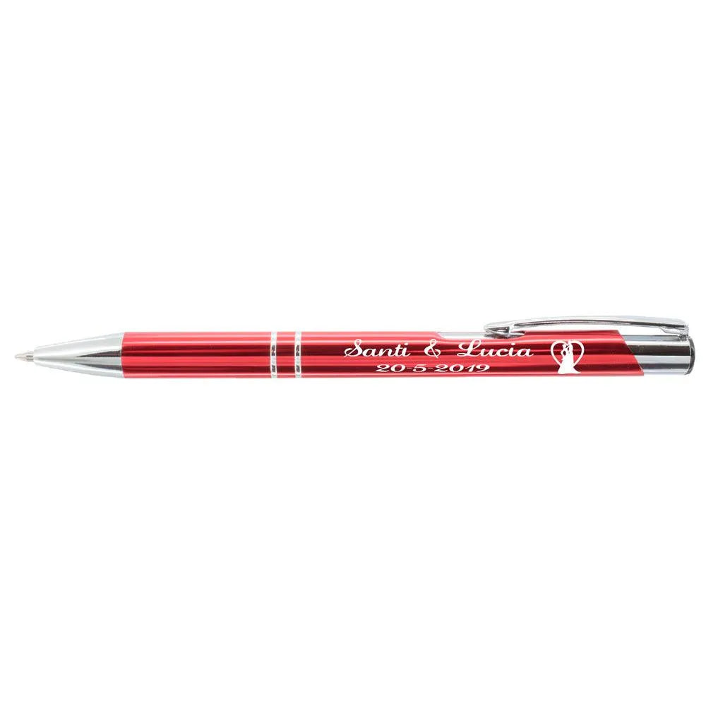 Pack Bolígrafos Personalizados color rojo