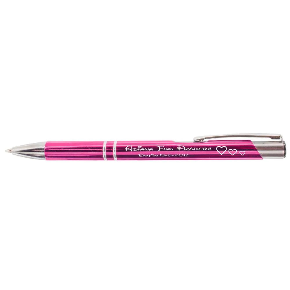 Pack Bolígrafos Personalizados color rosa