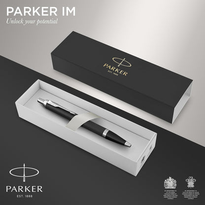 Bolígrafo IM Personalizado Parker | Negro o Acero