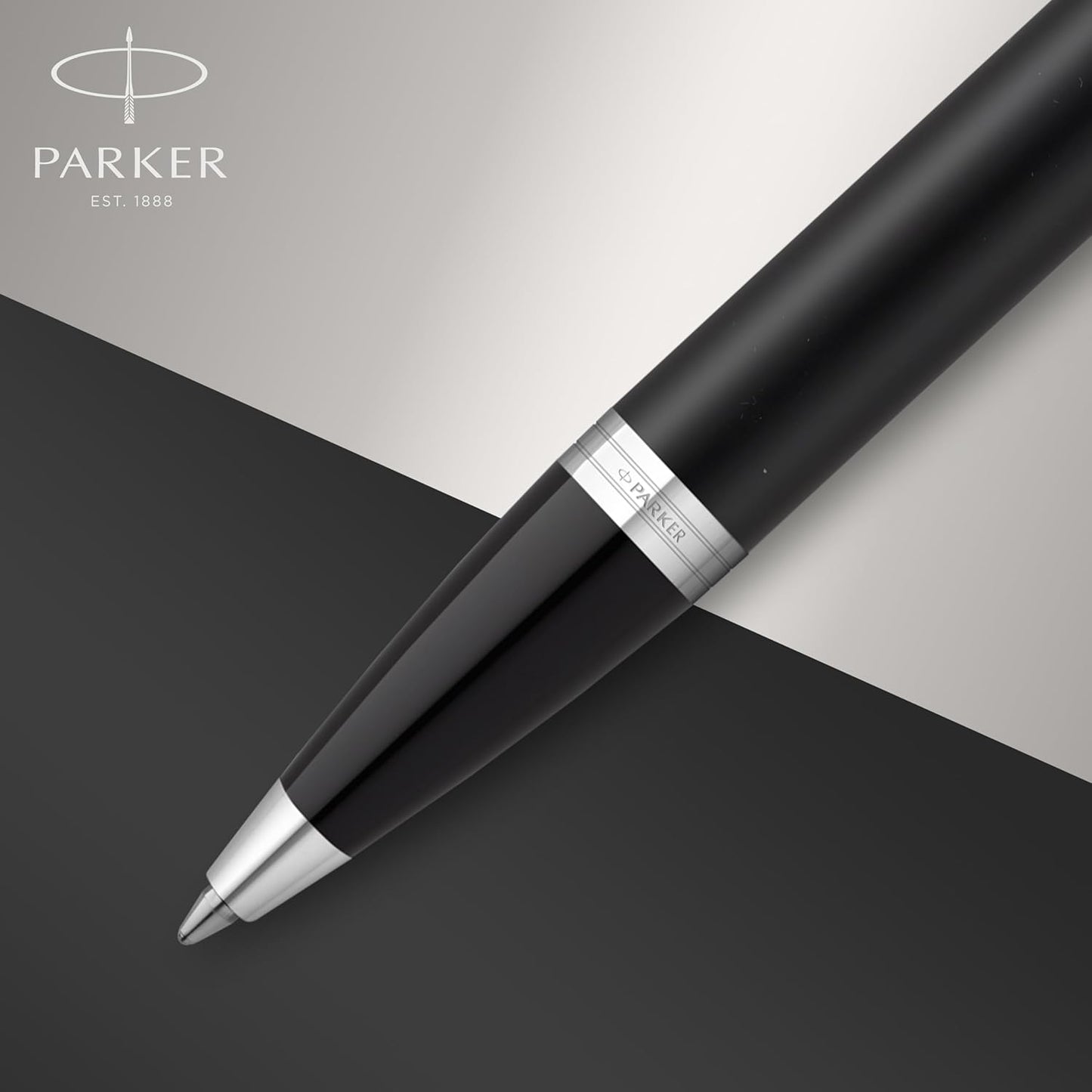 Bolígrafo IM Personalizado Parker | Negro o Acero