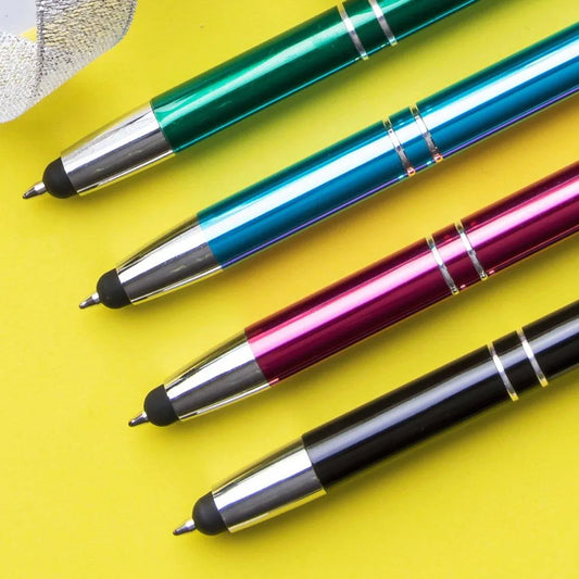 Pack bolígrafos personalizado con puntero táctil