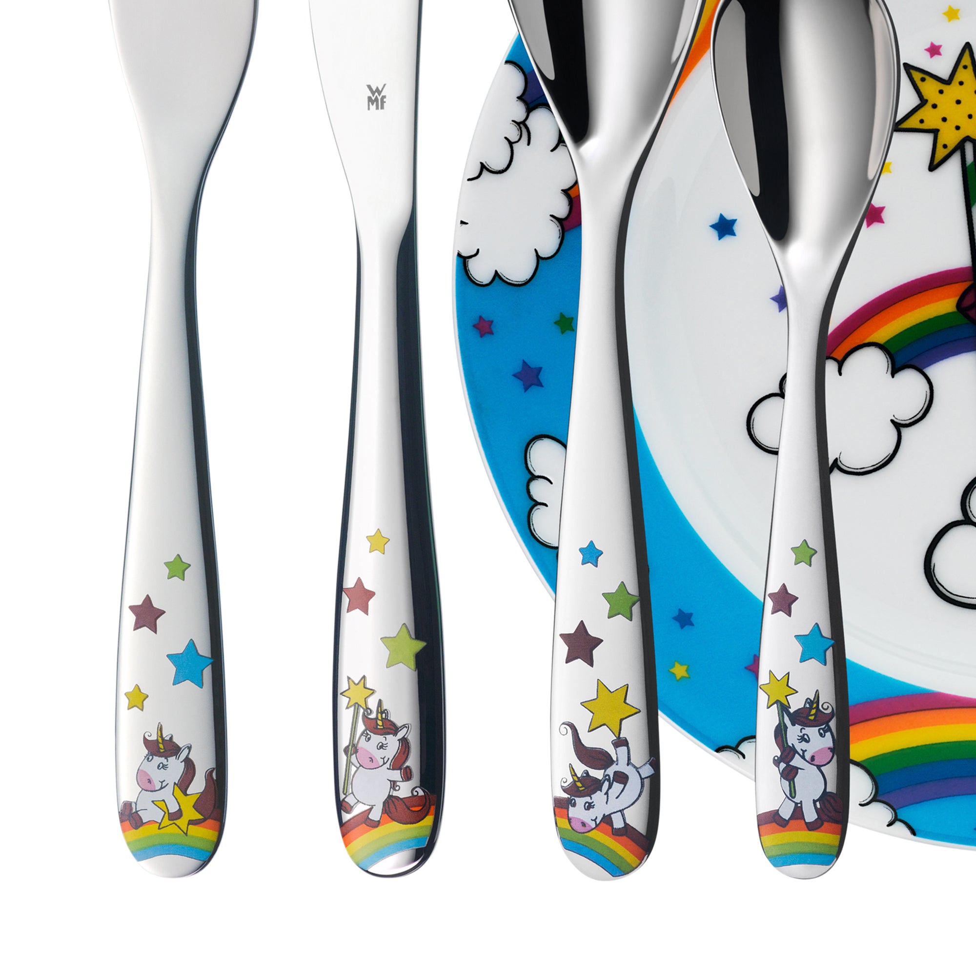 Cubiertos infantiles personalizados Unicornio