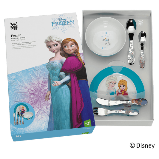 Juego de Cubiertos y Vajilla Personalizados para Bebés | Frozen | 6 Piezas