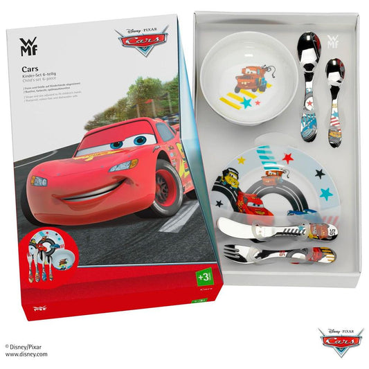 Juego de Cubiertos y Vajilla Personalizados para Bebés | Cars | 6 Piezas