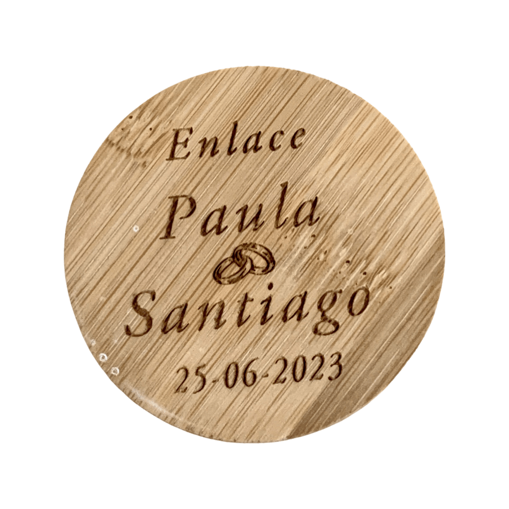 Abridores de Bambú con Imán Personalizados - Regalo Grabado