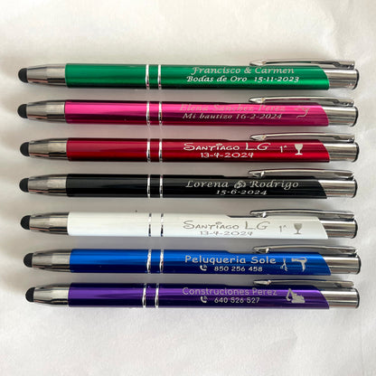 Pack of Personalized Pens 2 in 1 with touch