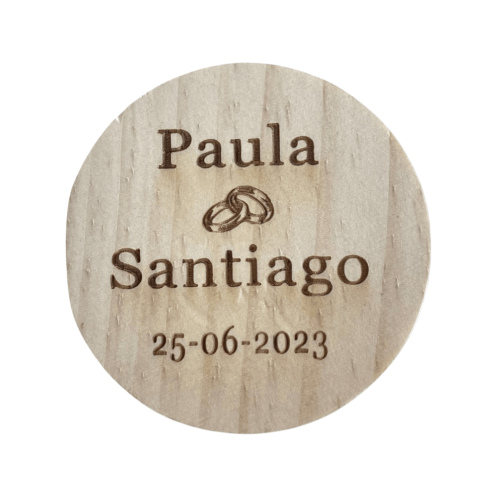 Abridores de Madera con Imán Personalizados - Regalo Grabado