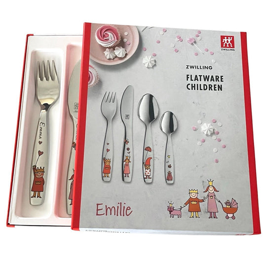 Princess Children's Cutlery Engraved with text of your choice