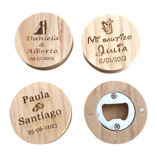 Personalized Wooden Openers with Magnet