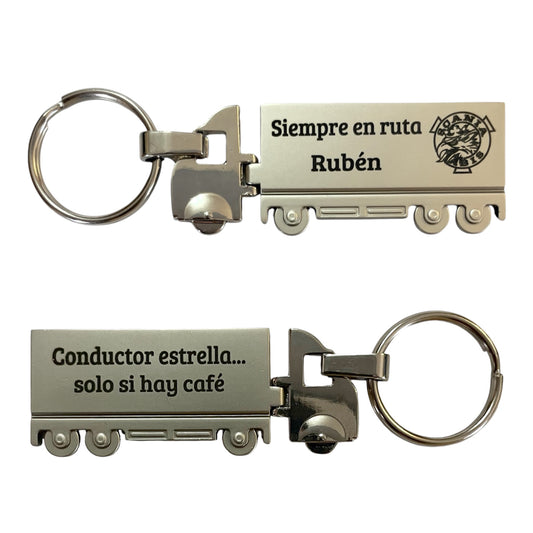 Personalized metal car keychain