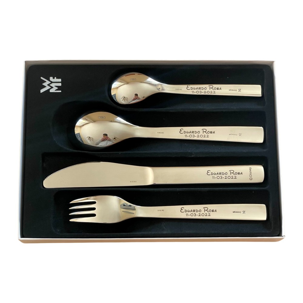 Mickey Mouse Cutlery with Tableware Engraved with the text you want
