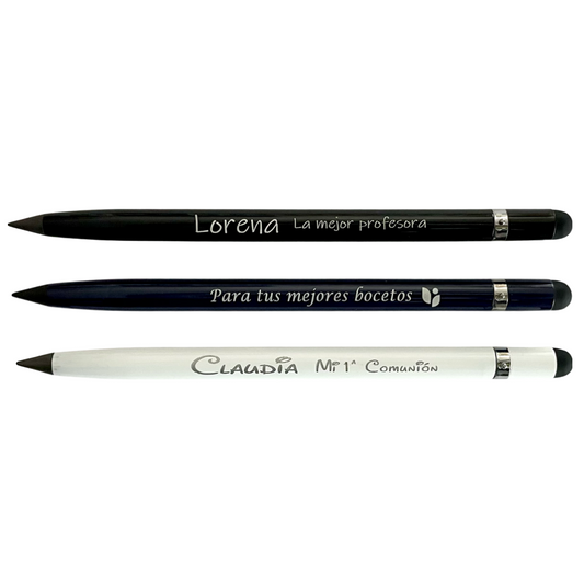 Eternal pencil with touch button Personalized with the text you want