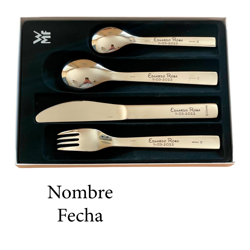 Mickey Mouse Cutlery with Tableware Engraved with the text you want