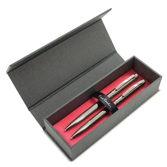 Set Bolígrafo y Portaminas San Luis Pierre Cardín Personalizado con elegante estuche de presentación