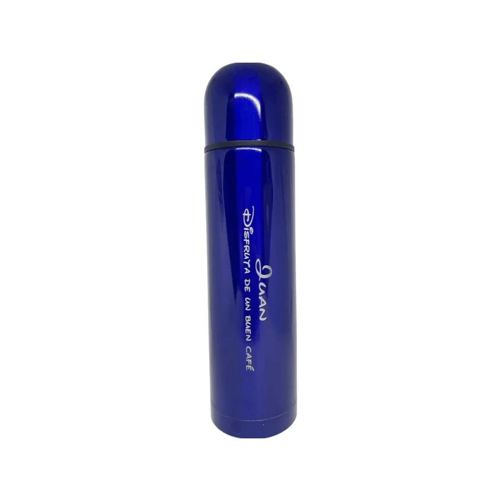 Termo Personalizado acabado brillo. Incluye anilla con mosquetón para colgar - Regalo Grabado