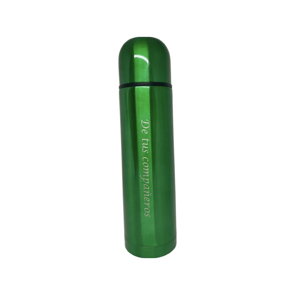 Termo Personalizado acabado brillo. Incluye anilla con mosquetón para colgar - Regalo Grabado