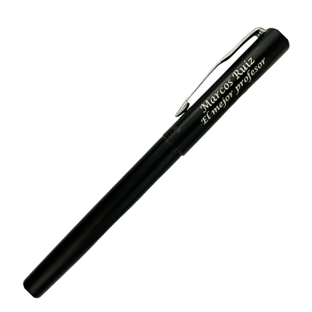 Roller Vector XL Parker Personalizado Metálico Negro - Regalo Grabado