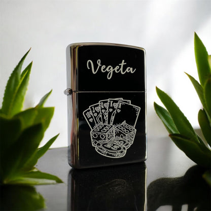 Encendedor Zippo Black Ice Personalizado