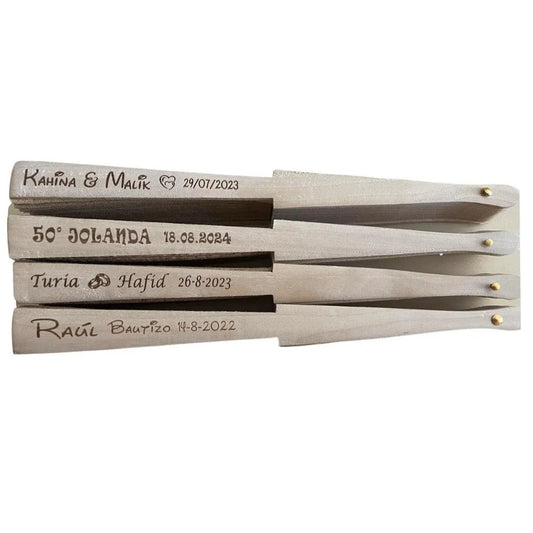 Abanicos de corcho personalizados diseños