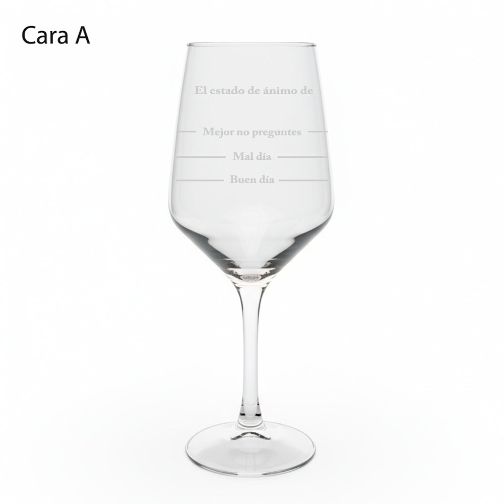 Copa de Vino Personalizada "Diamante" – Vidrio Templado 580ml