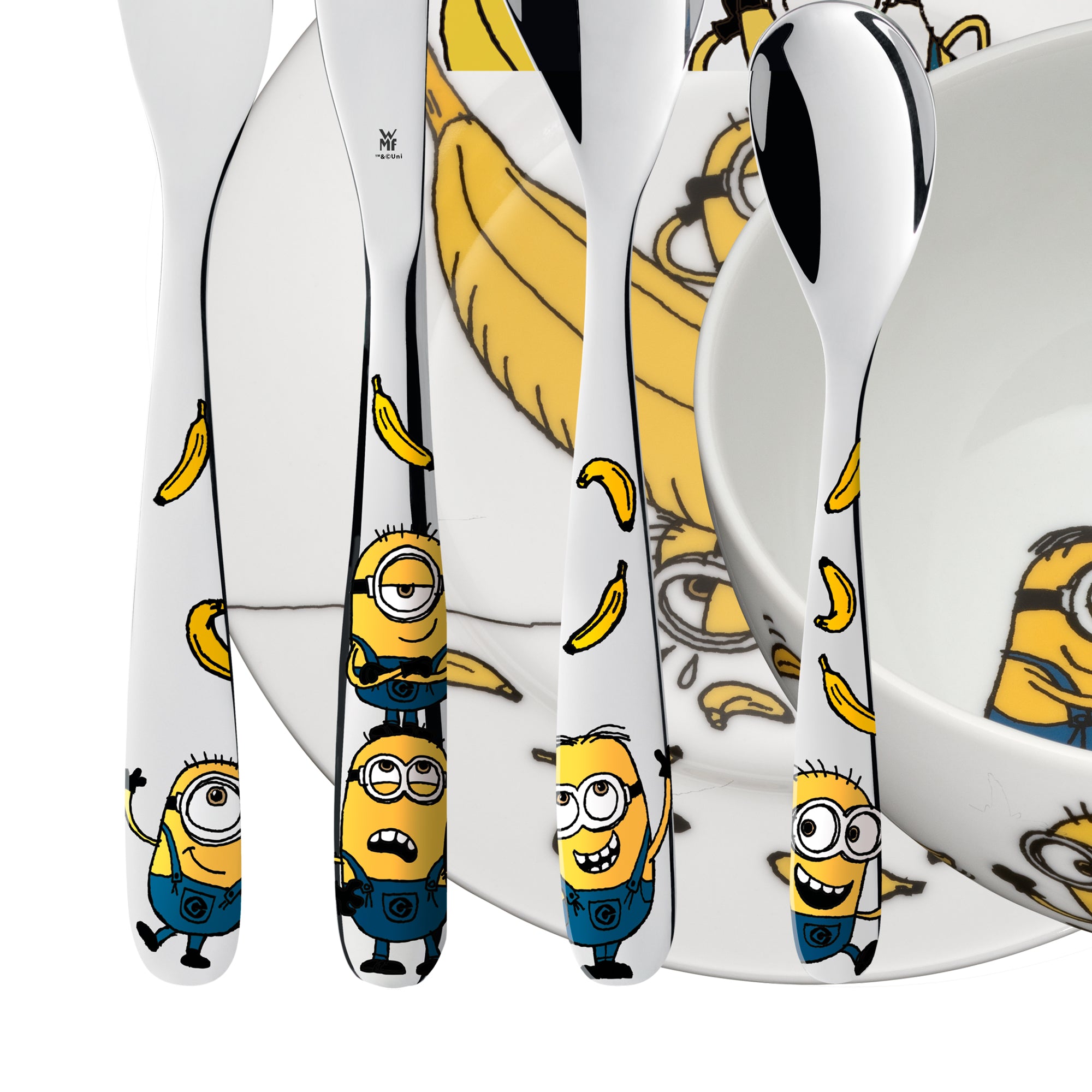 Cubiertos infantiles personalizados Minions