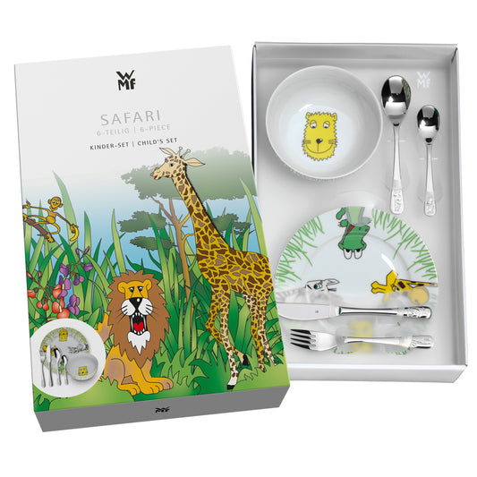 Cubiertos infantiles personalizados Safari regalo nacimiento 