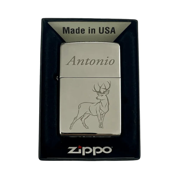 Encendedor Zippo Personalizado High Polish  | Cromo Pulido Brillante