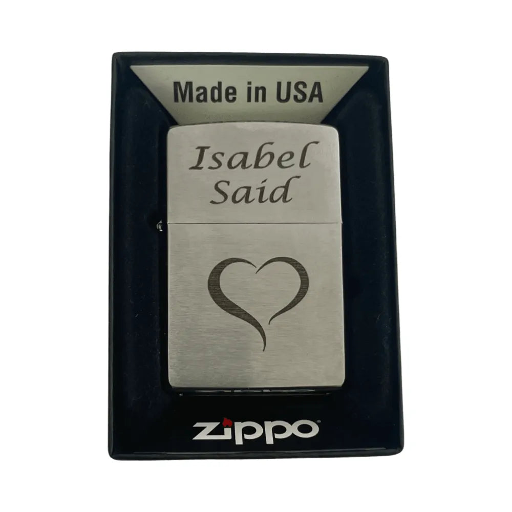 Encendedor Zippo Personalizado Brushed Chrome
