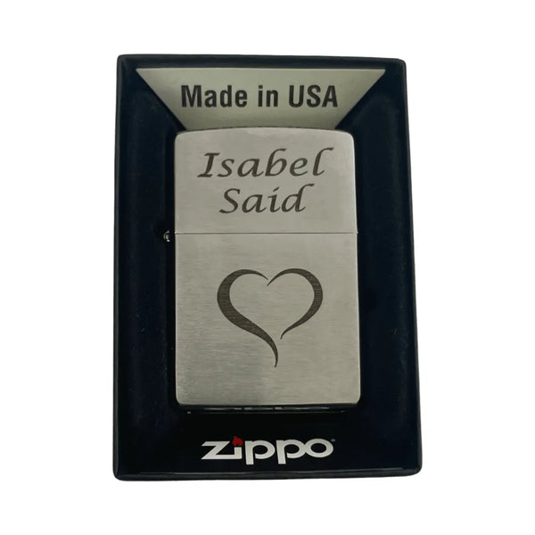 Encendedor Zippo Personalizado Brushed Chrome