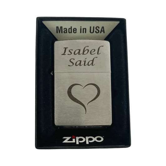 Encendedor Zippo Personalizado Brushed Chrome