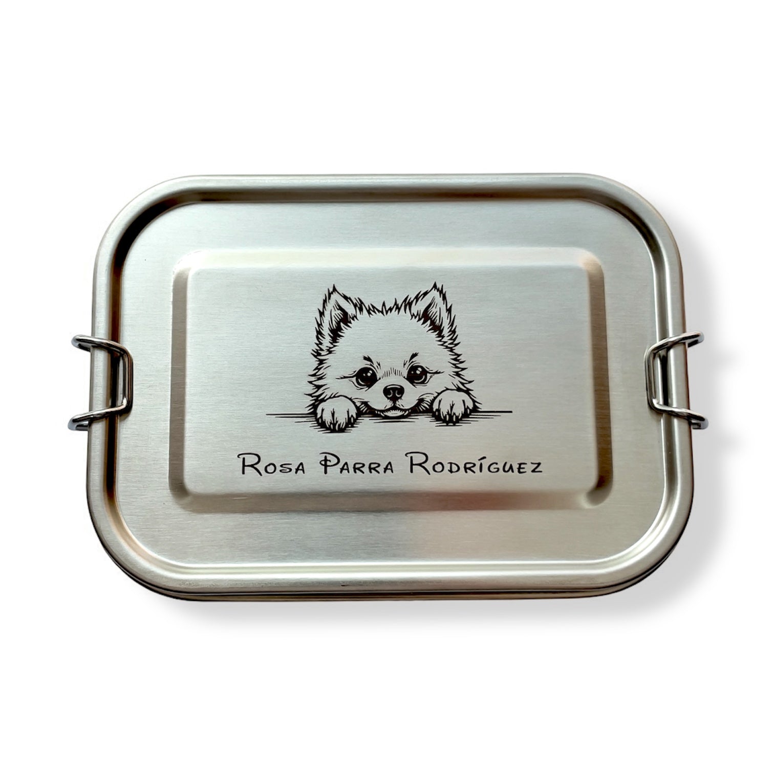 Fiambrera personalizada diseño perro Pomerania