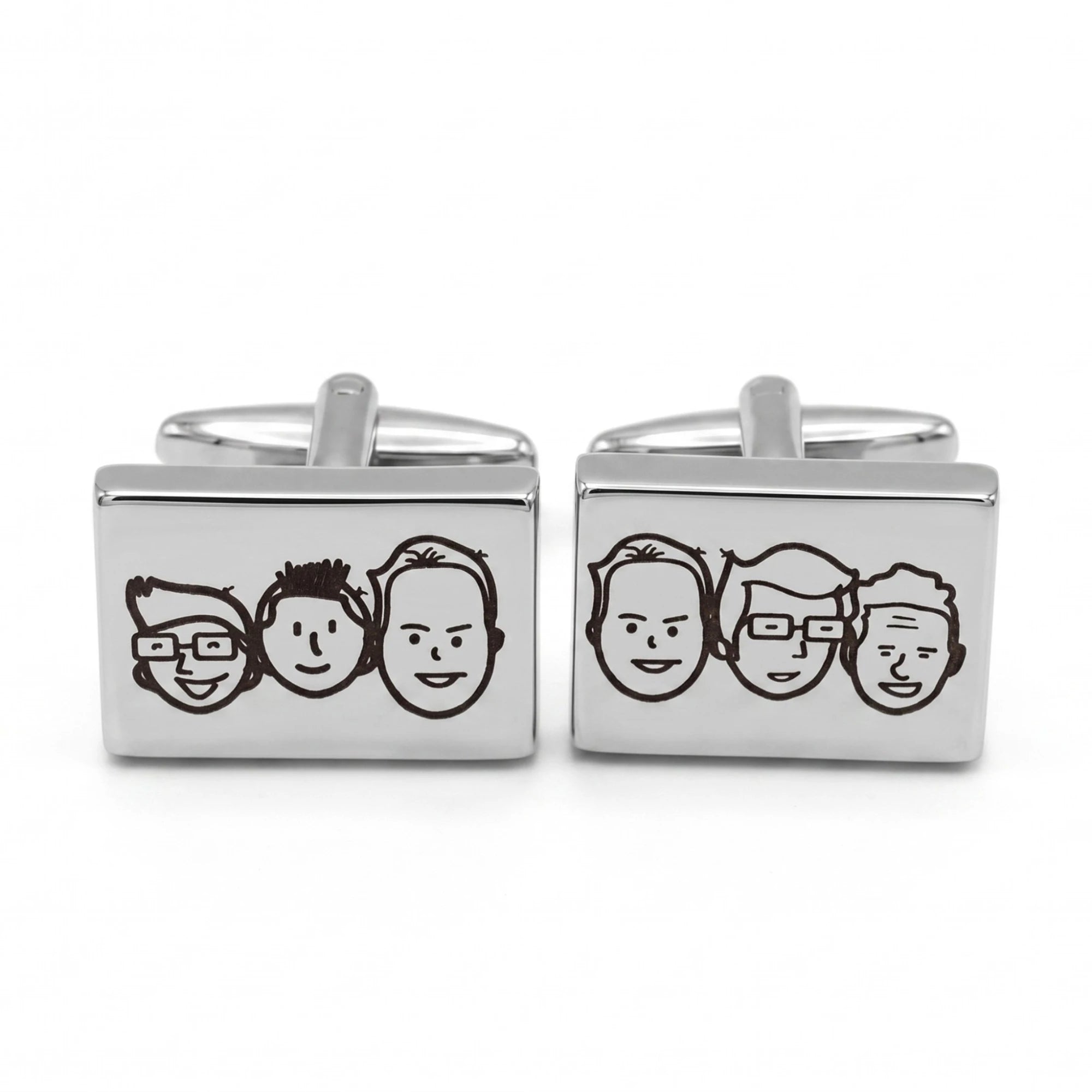 Gemelos personalizados para padrinos con grabado láser
