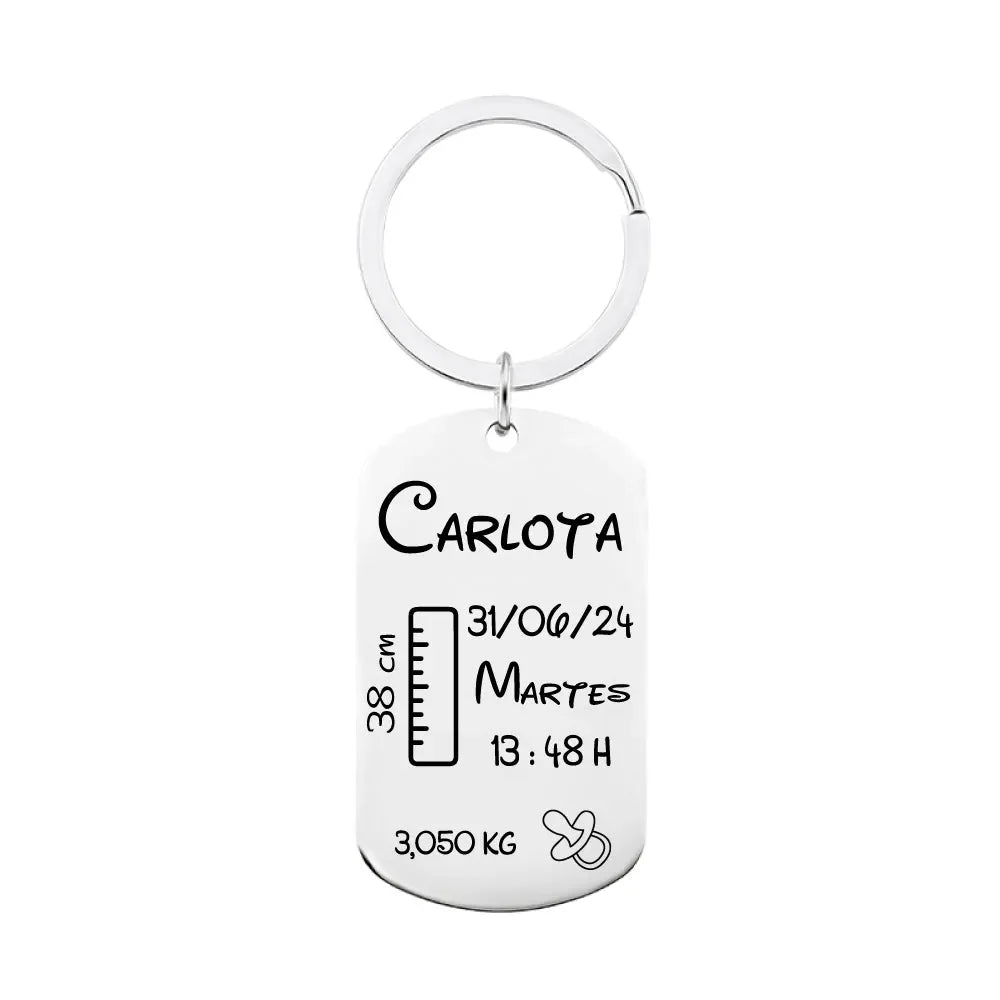 Llavero natalicio personalizado para regalo