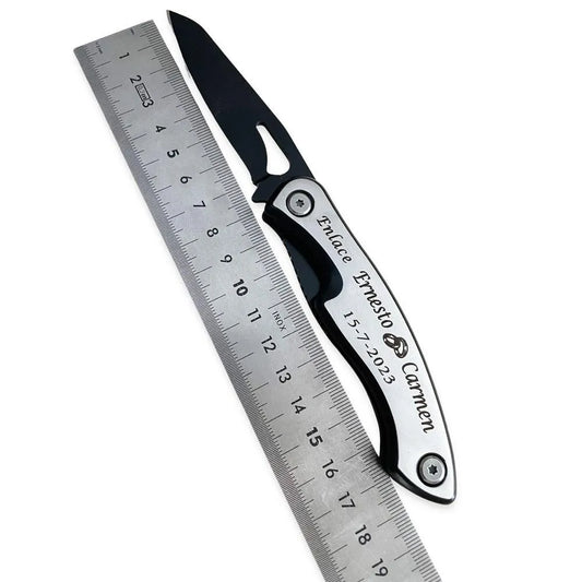 Navaja personalizada con nombre medidas