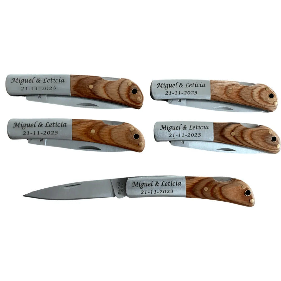 Navajas personalizadas regalo boda