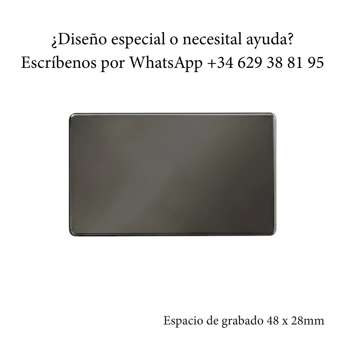 Zona de personalización de agenda Pierre Cardin con grabado láser