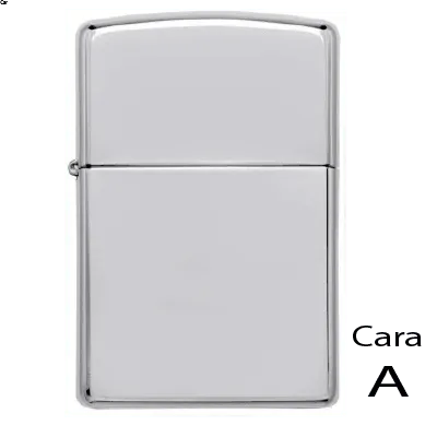 Personalización cara A encendedor tipo Zippo