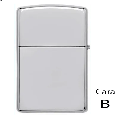 Personalización cara B encendedor tipo Zippo